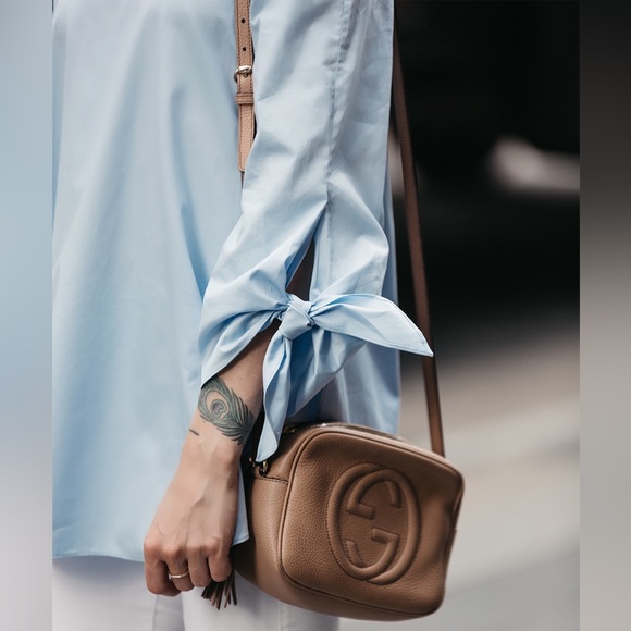 BNWOT Tibi Off-the-Shoulder Cotton Poplin Tunic - Picture 3 of 8